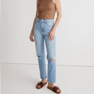 Madewell The Perfect Vintage Straight Jean distressed